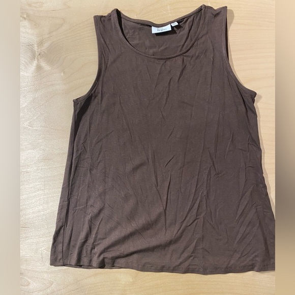 Kim Rogers Tops - Kim Rogers Chocolate Brown Tank Top Small (QL)